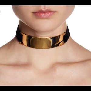 TRINA TURK SUNSET Velvet & Gold Choker Necklace
